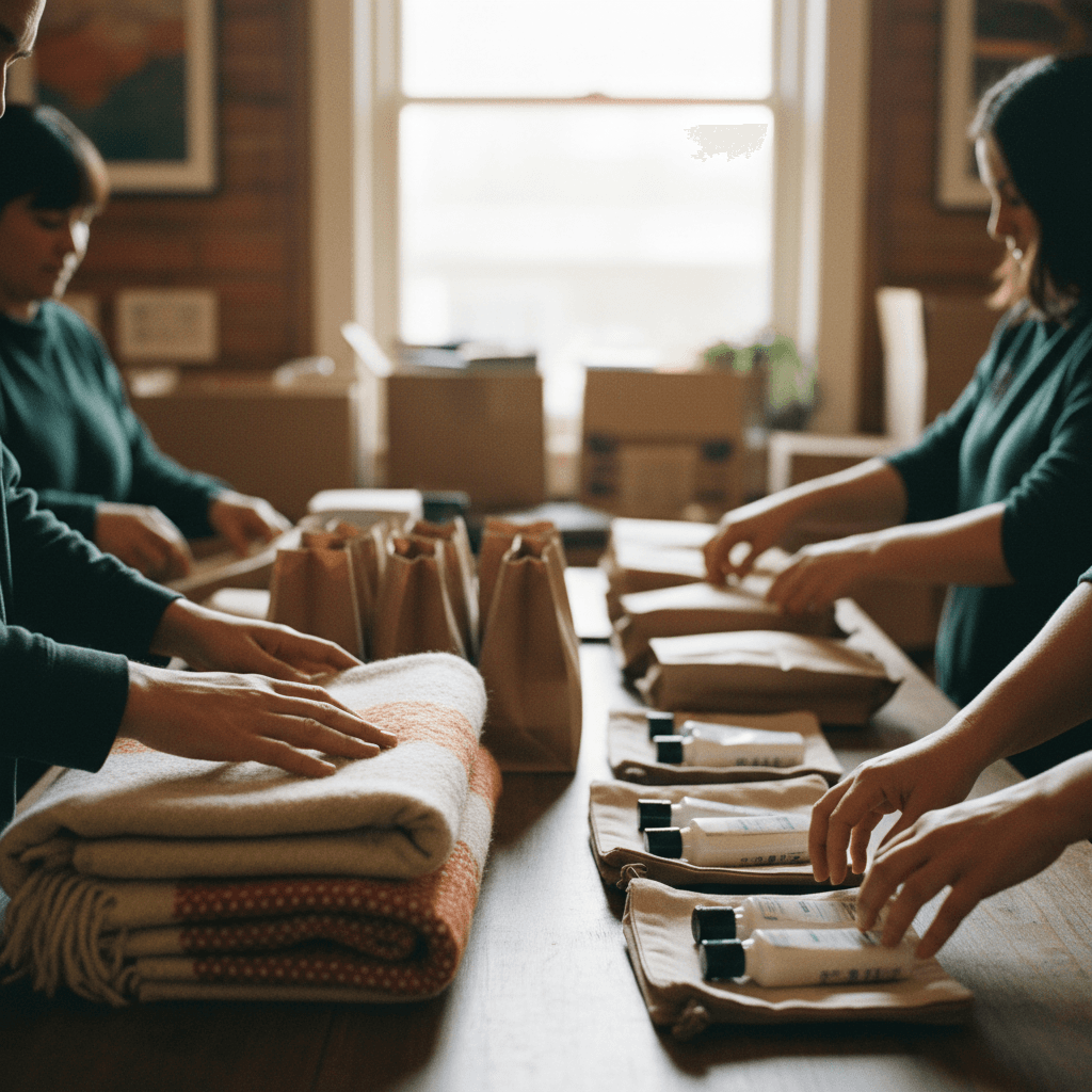 Preparing donations with care