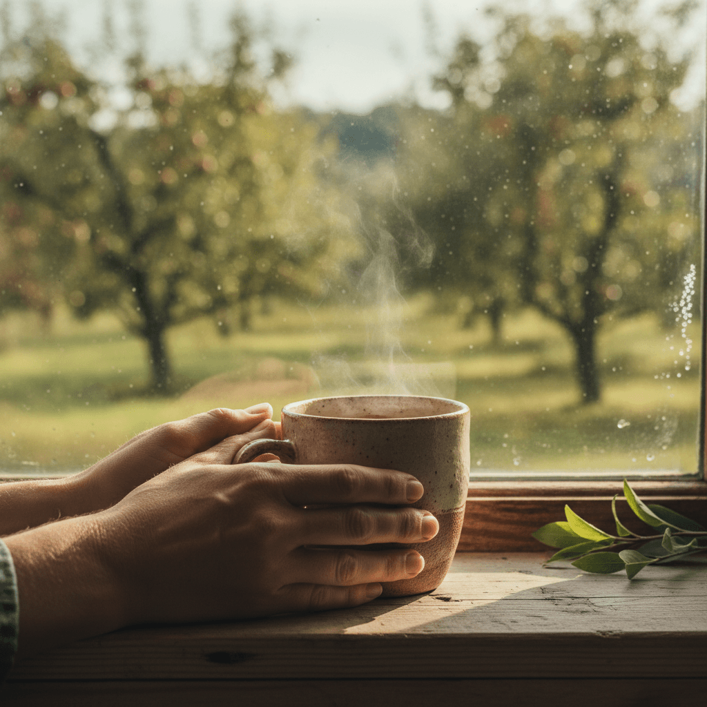 Two people sharing a homemade meal